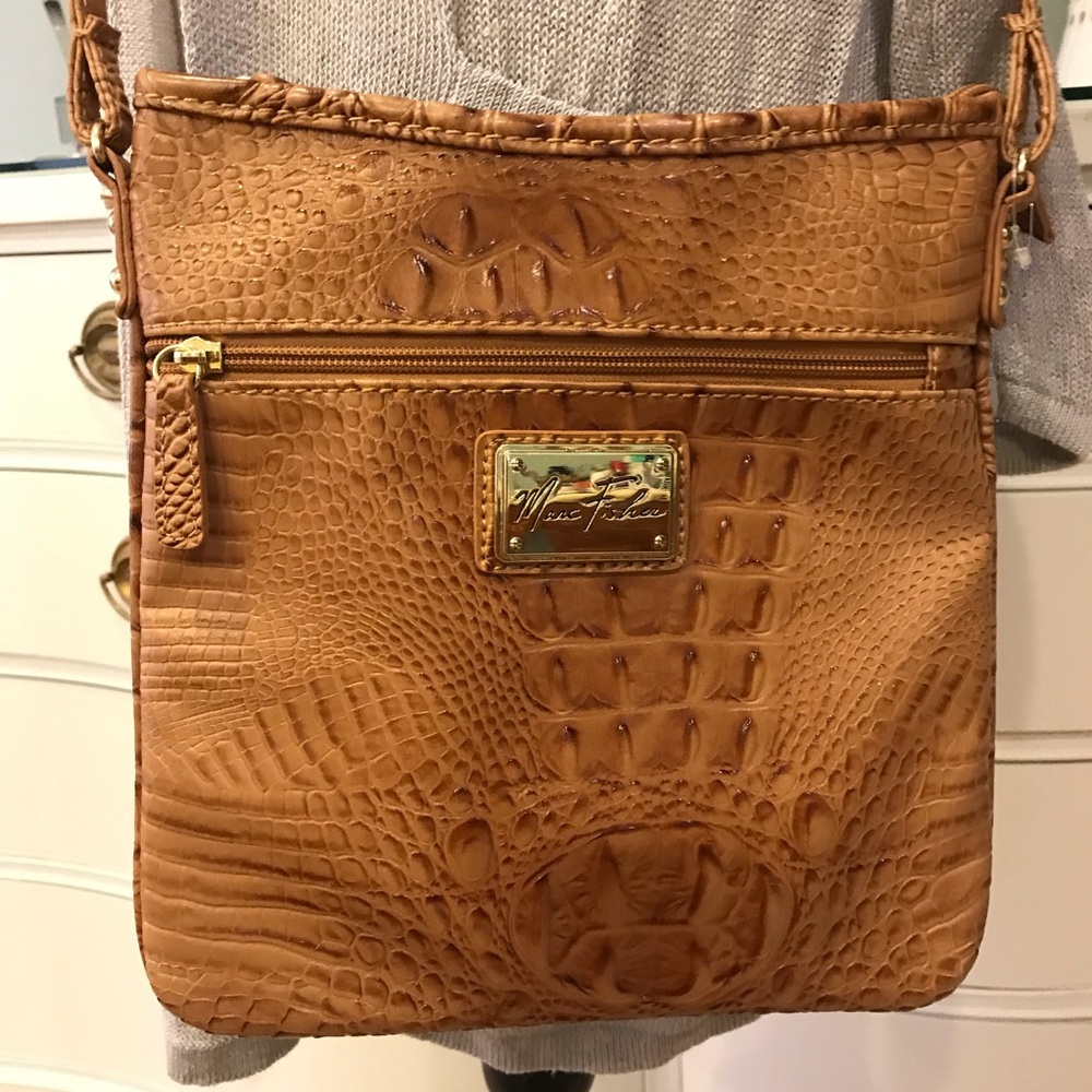 Marc Fisher Faux Croc Crossbody Bag